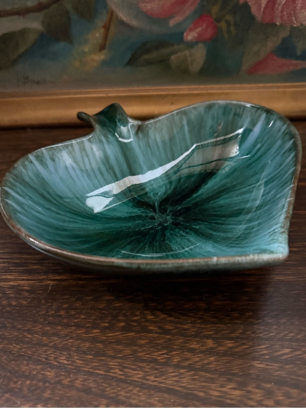 Blue Mountain Pottery Leaf / Spade Dish